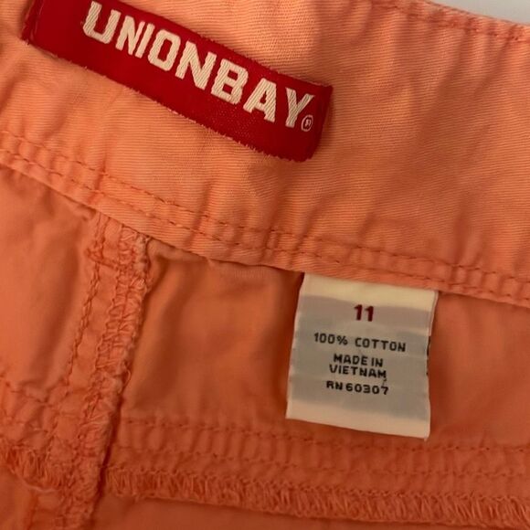 Tangerine Orange Roll Tab Shorts 11 - Picture 8 of 8